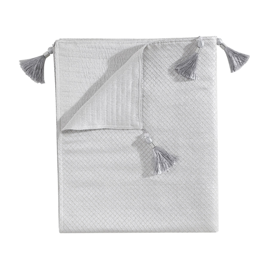 Davinci Octavia Silver Throw | My Linen