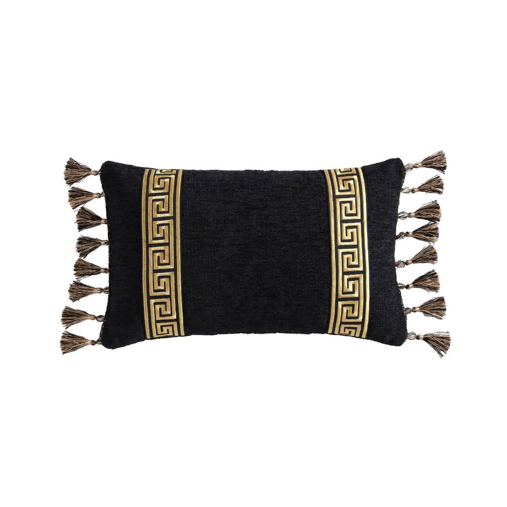 Davinci Olympia Black Breakfast Filled Cushion | My Linen
