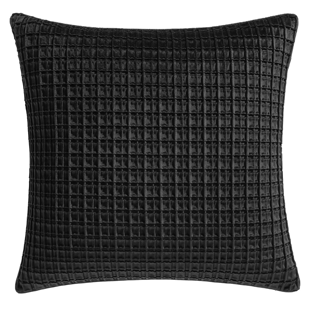Davinci Opulence Velvet Black European Pillowcase | My Linen