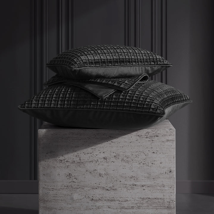 Davinci Opulence Velvet Black Stack | My Linen