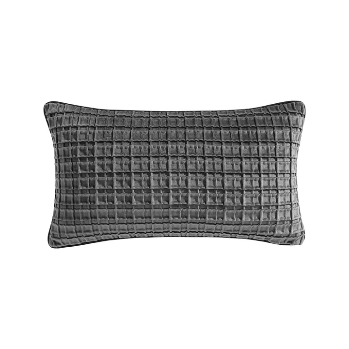 Davinci Opulence Velvet Granite Long Filled Cushion | My Linen