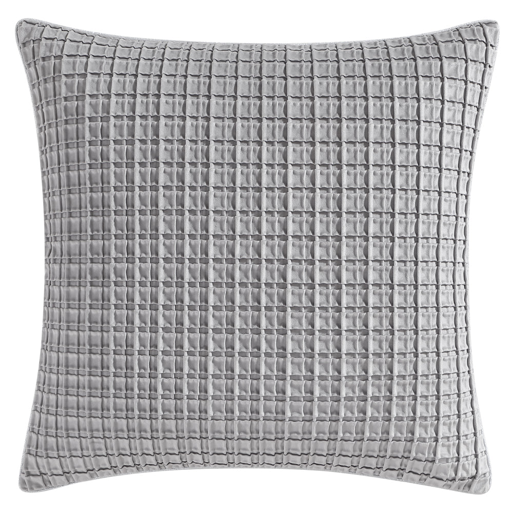 Davinci Opulence Velvet Silver European Pillowcase | My Linen