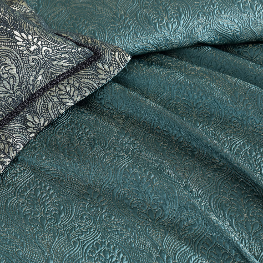 Valencia Emerald Quilt Cover Set | King Bed