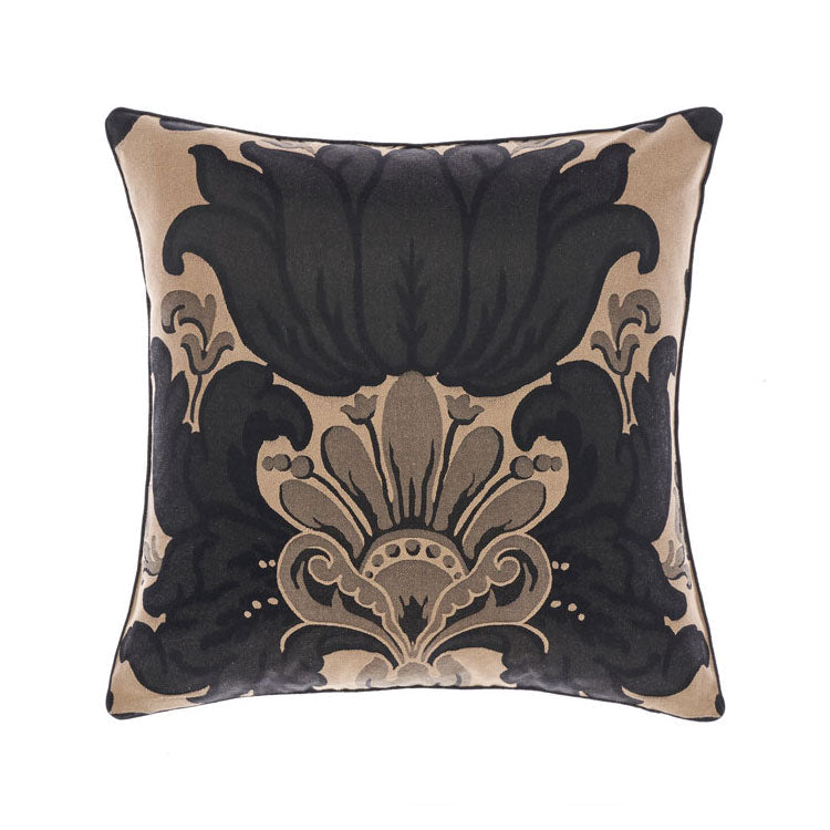 Dionisia Black Square Filled Cushion