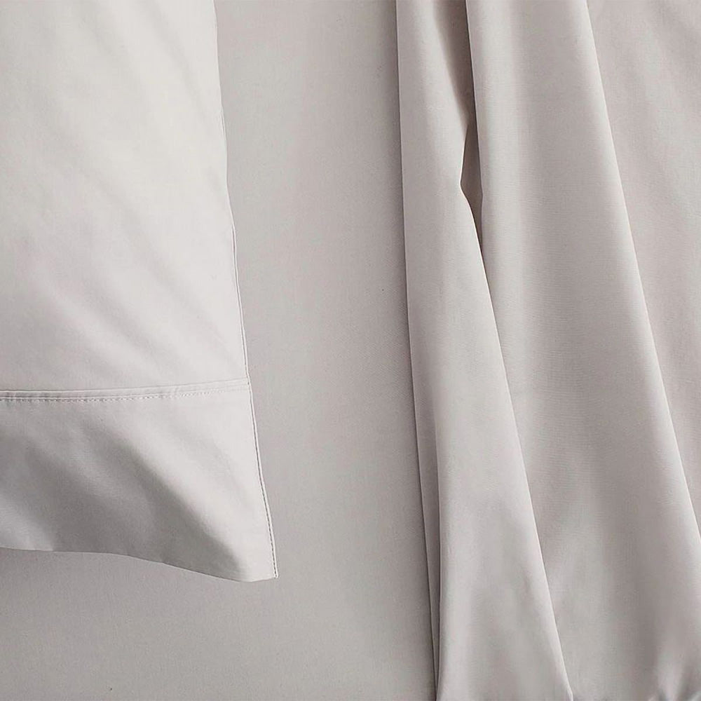 300TC Classic Percale Dove Sheet Set | King Single Bed