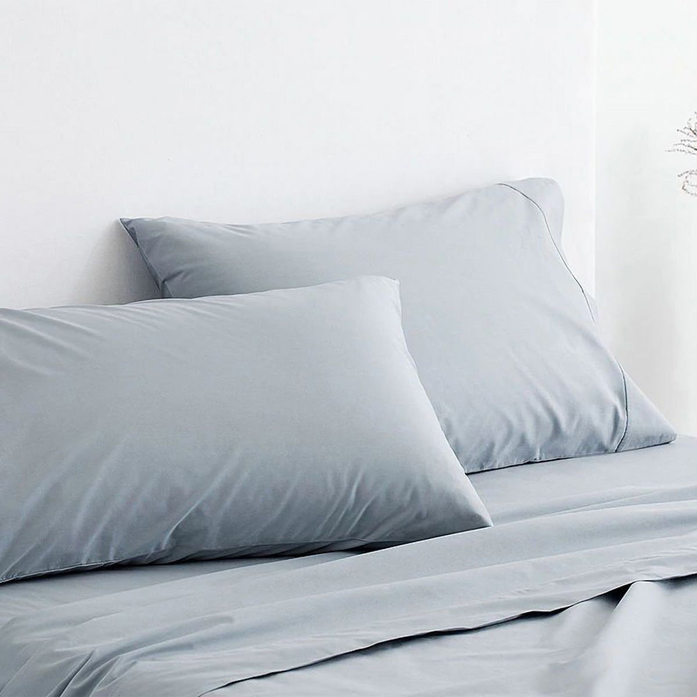 300TC Classic Percale River Sheet Set | King Single Bed