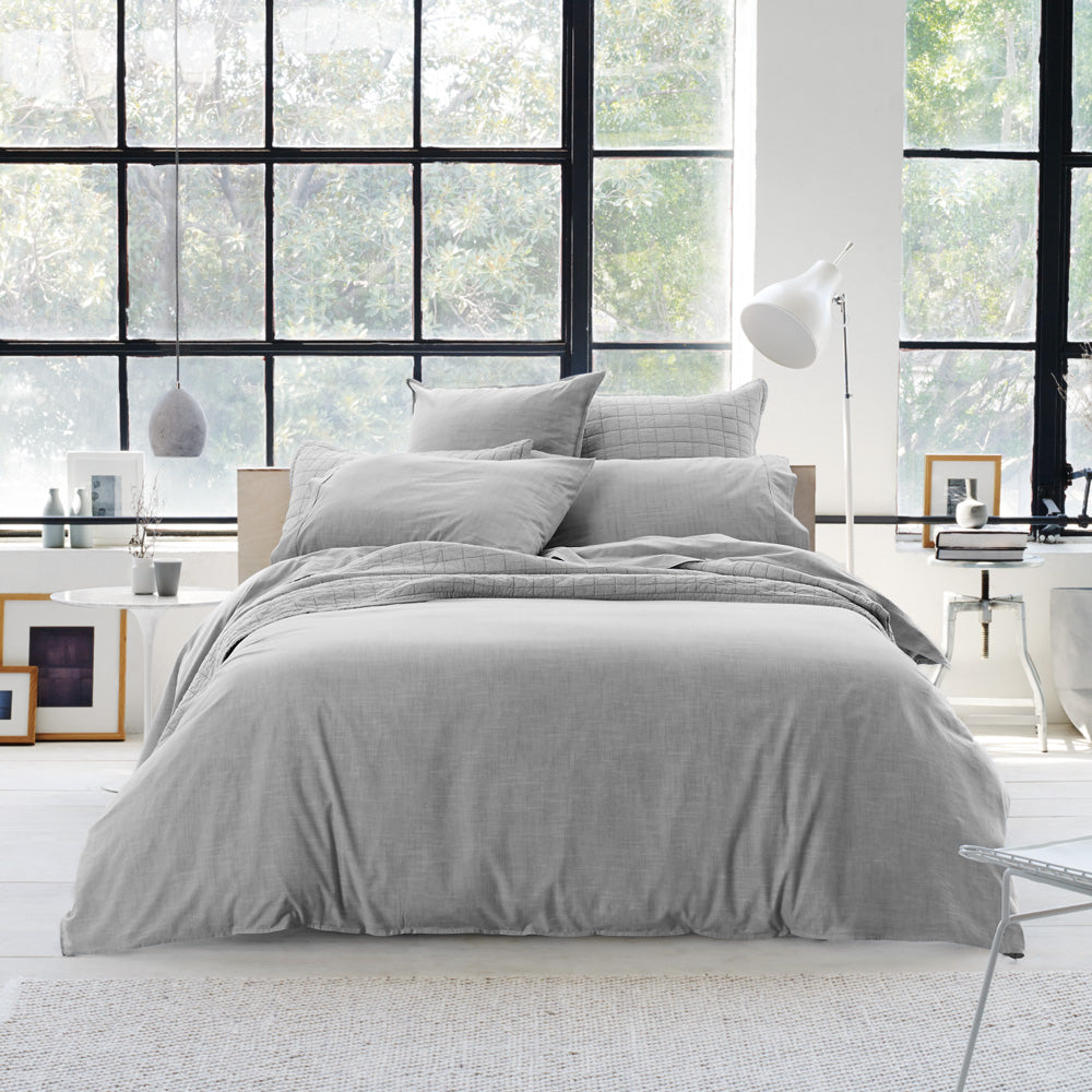 Reilly Fog Quilt Cover Set | Super King