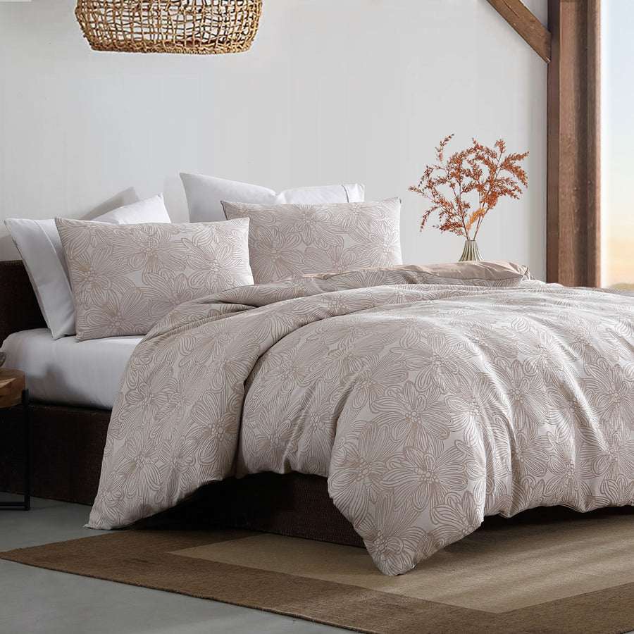 Ardor Boudoir Avena Almond Quilt Cover Set | My Linen