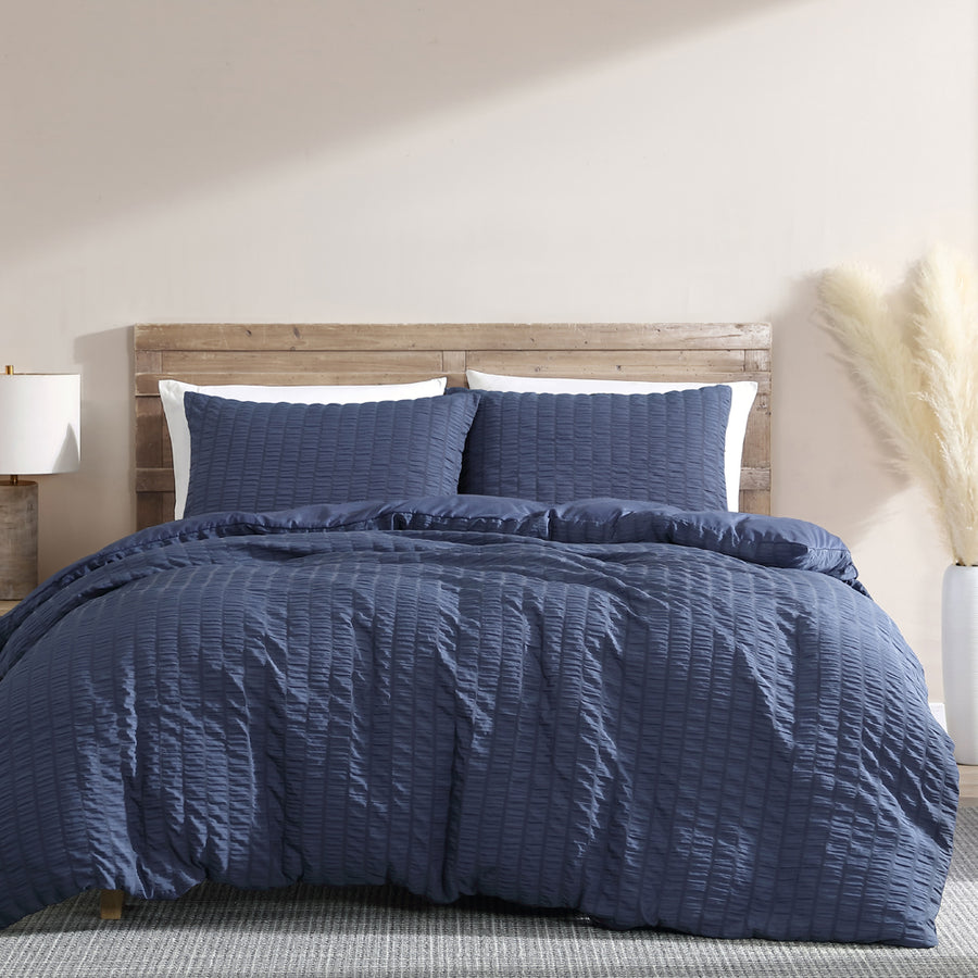Ardor Boudoir Byron Navy Quilt Cover Set | My Linen