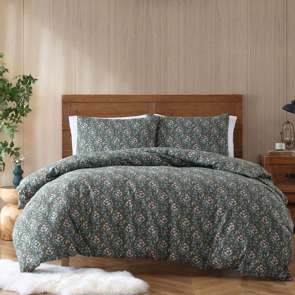 Ardor Boudoir Ditsy Flora Flannelette Quilt Cover Set | My Linen