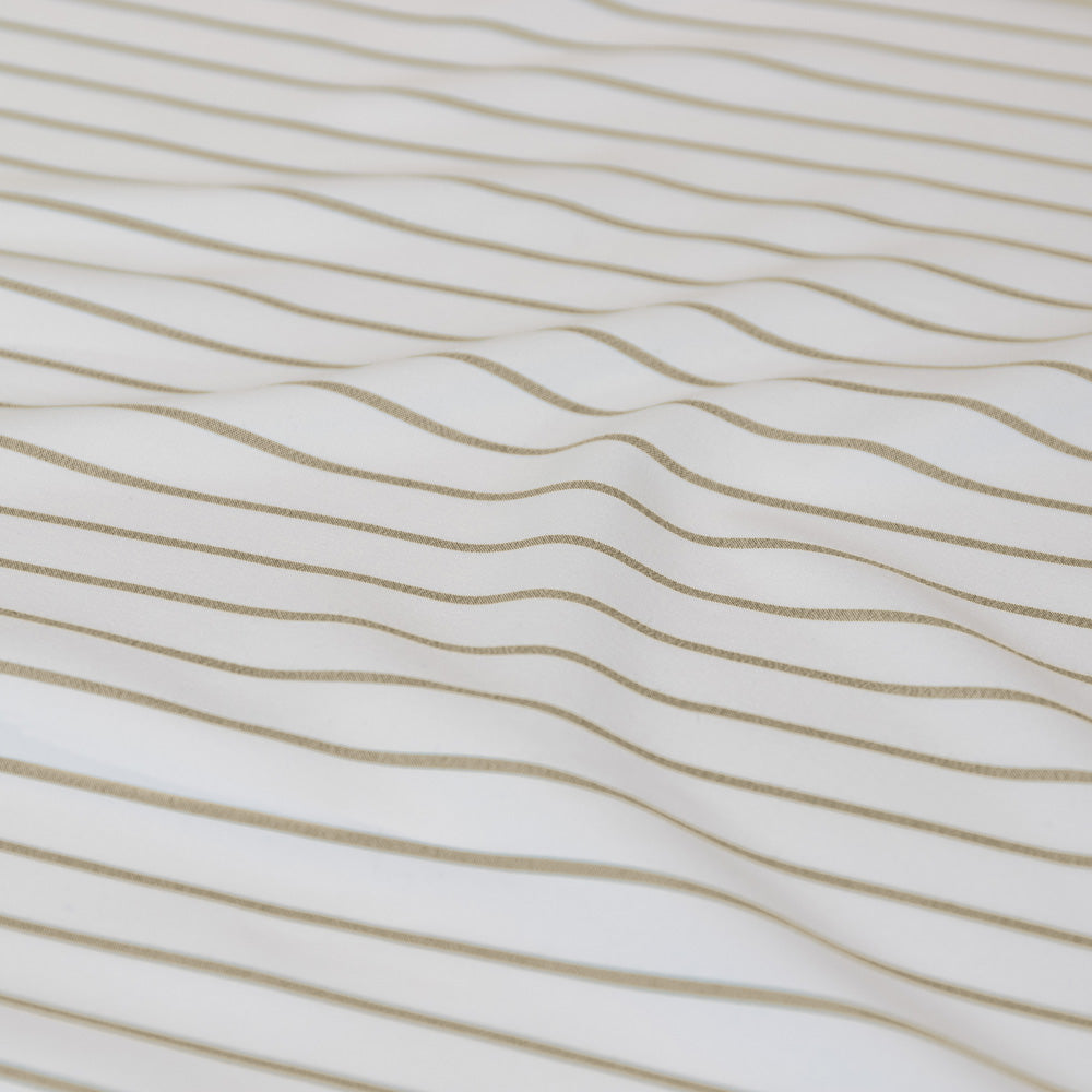 Ardor Boudoir Frankie Stripe Natural Sheet Set Detail Reverse | My Linen
