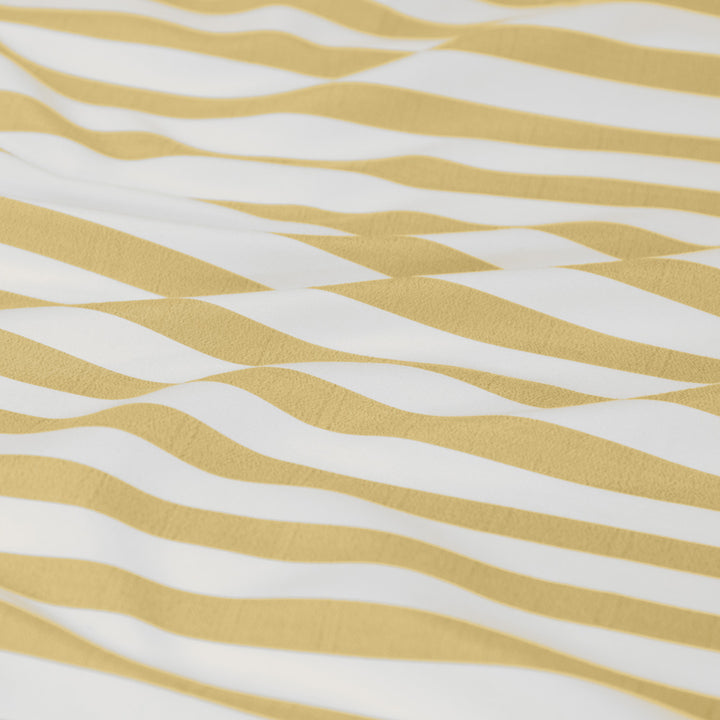 Ardor Boudoir Frankie Stripe Yellow Sheet Set Detail | My Linen