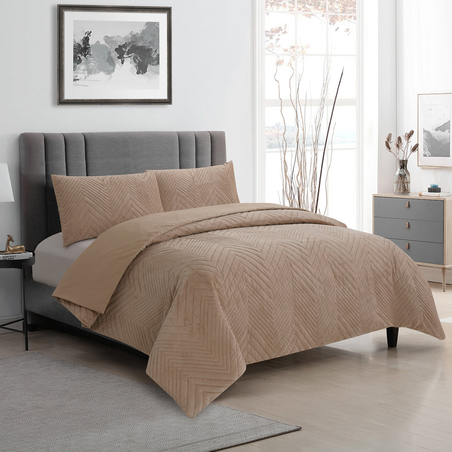 Ardor Boudoir Hana Champagne Quilt Cover Set | My Linen