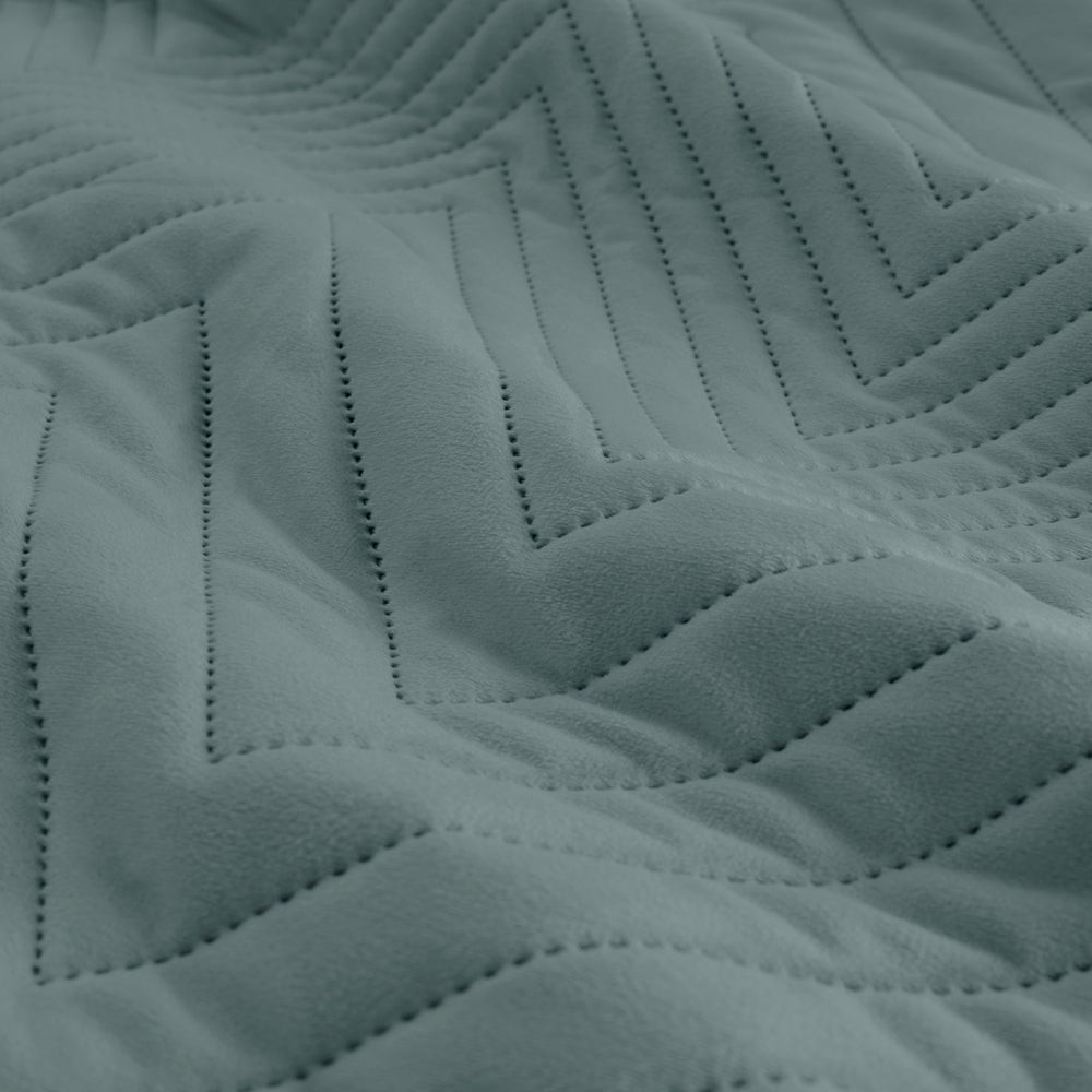 Ardor Boudoir Hana Stormy Sea Quilt Cover Set Detail | My Linen