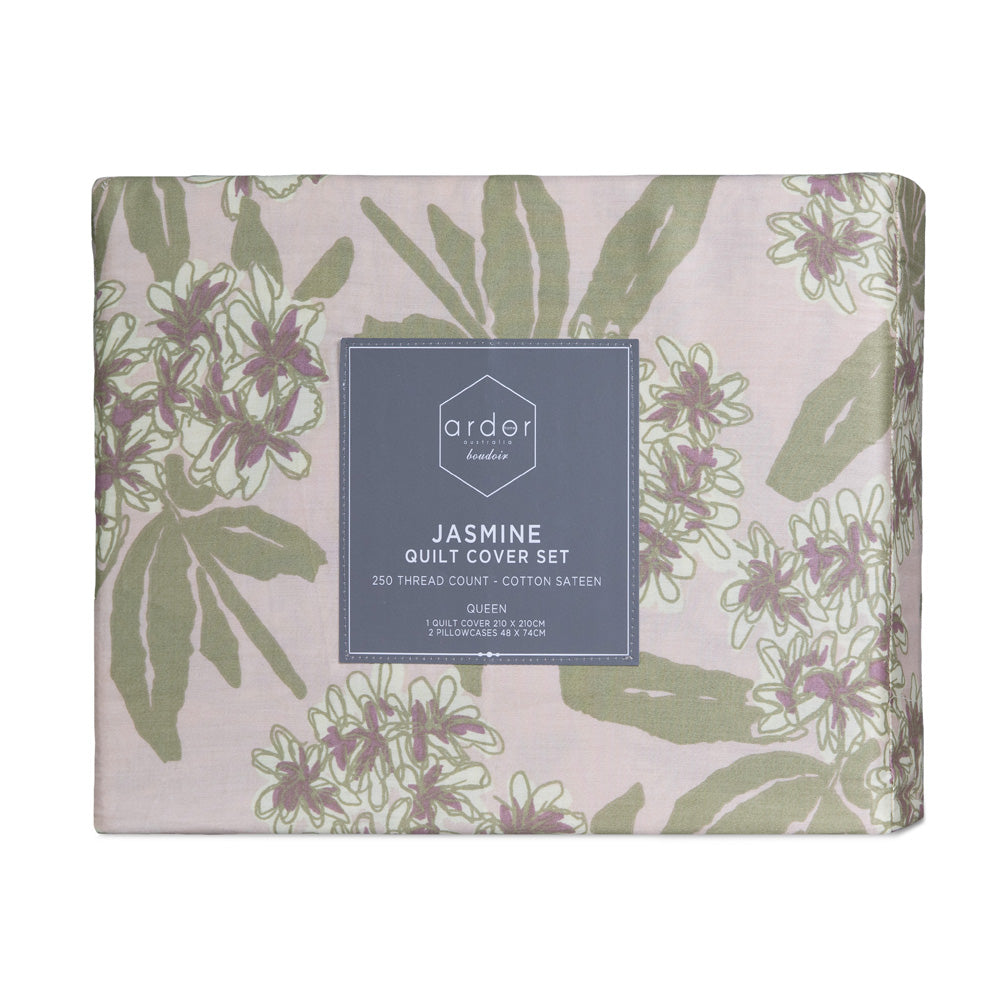 Ardor Boudoir Jasmine Quilt Cover Set Packaged | My Linen