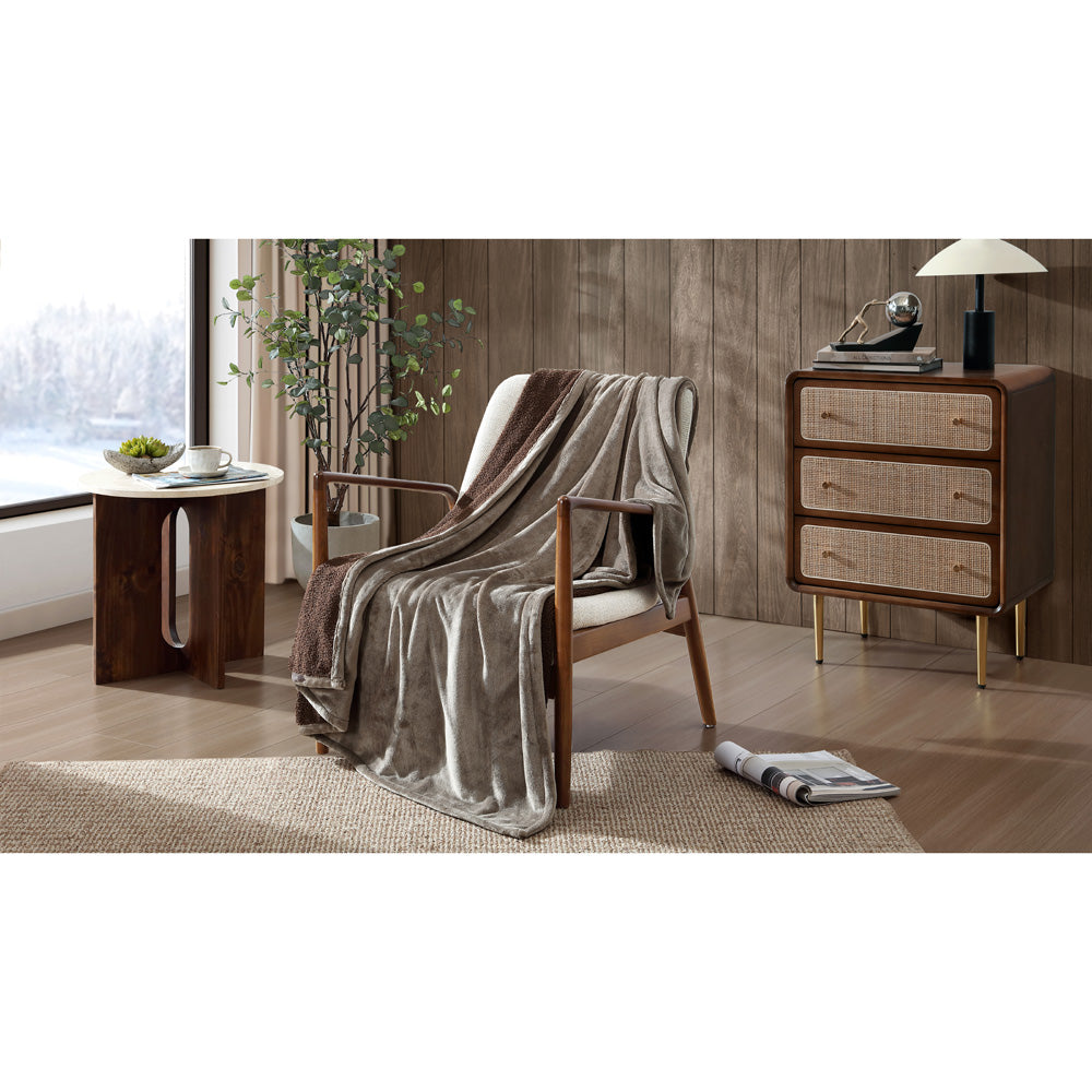 Ardor Boudoir Jasper Brown Boucle Throw Lifestyle | My Linen