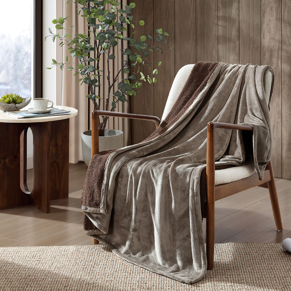 Ardor Boudoir Jasper Brown Boucle Throw | My Linen