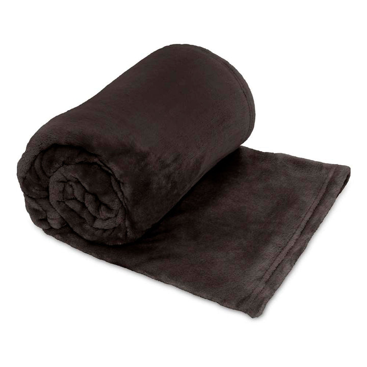 Lucia Plush Charcoal Throw