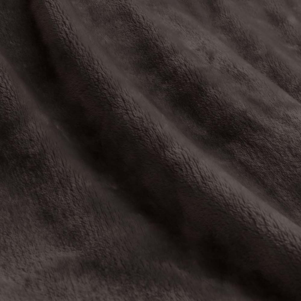 Lucia Plush Charcoal Throw