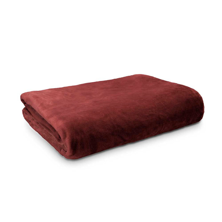 Lucia Plush Blanket Jarrah | Double Bed