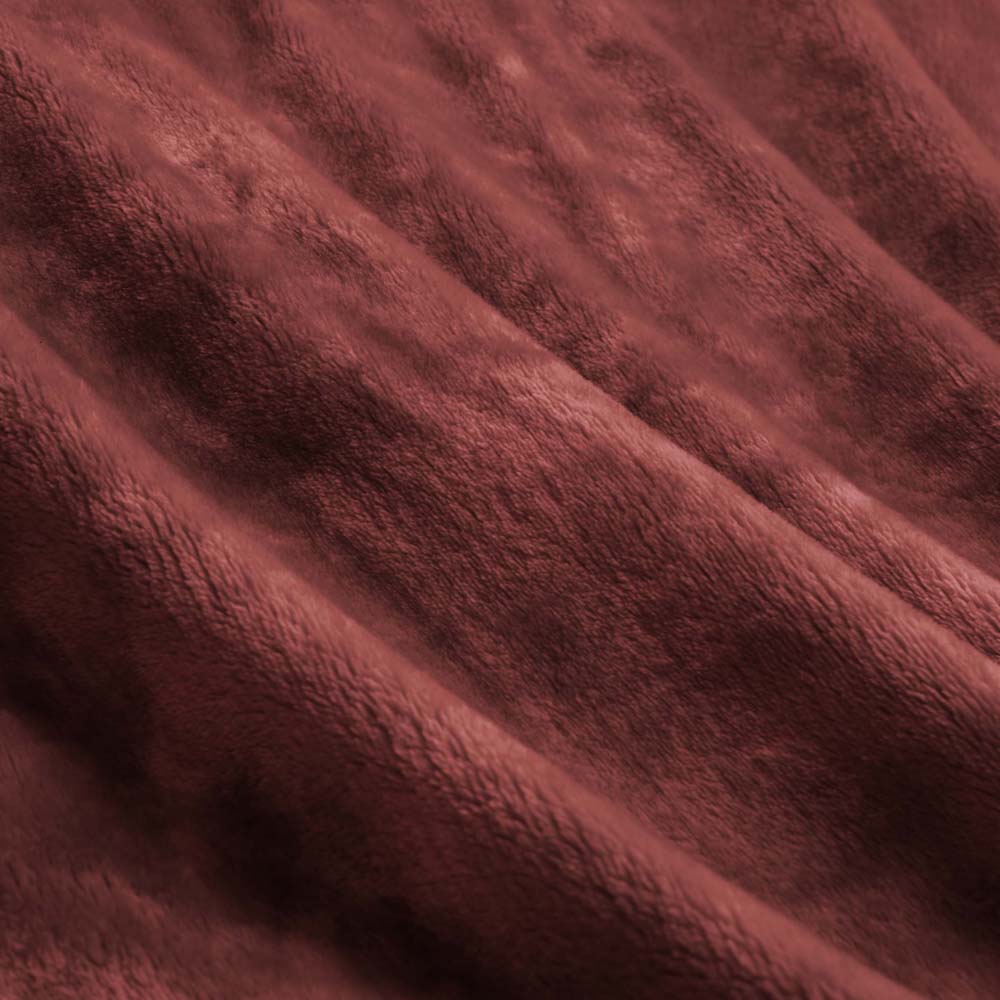 Lucia Plush Blanket Jarrah | Double Bed