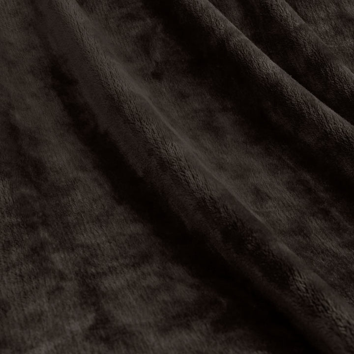 Lucia Plush Blanket Charcoal | Super King