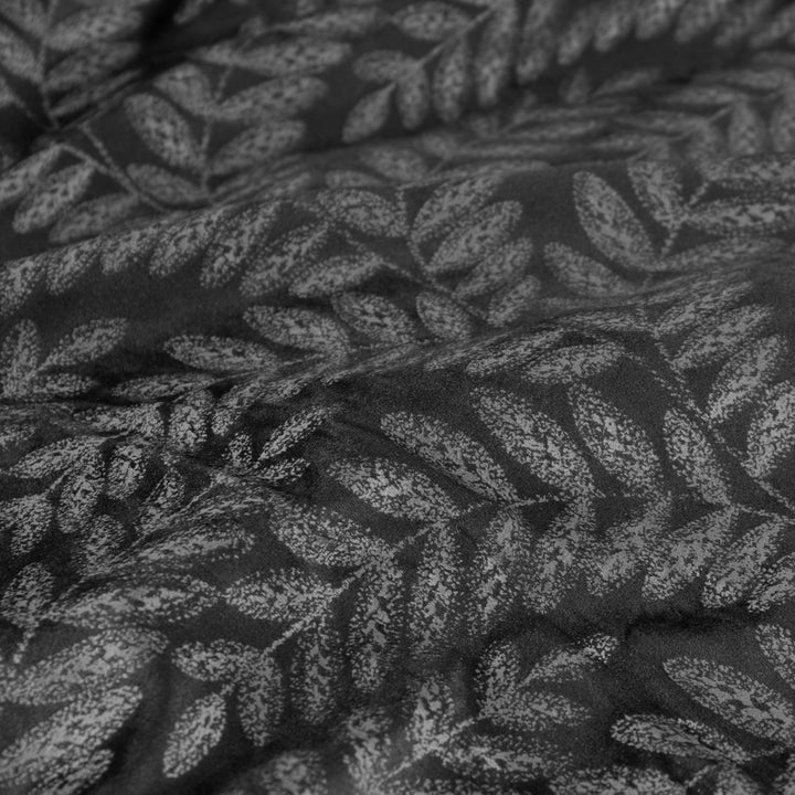 Ardor Boudoir Rui Velvet Black Quilt Cover Set Detail | My Linen