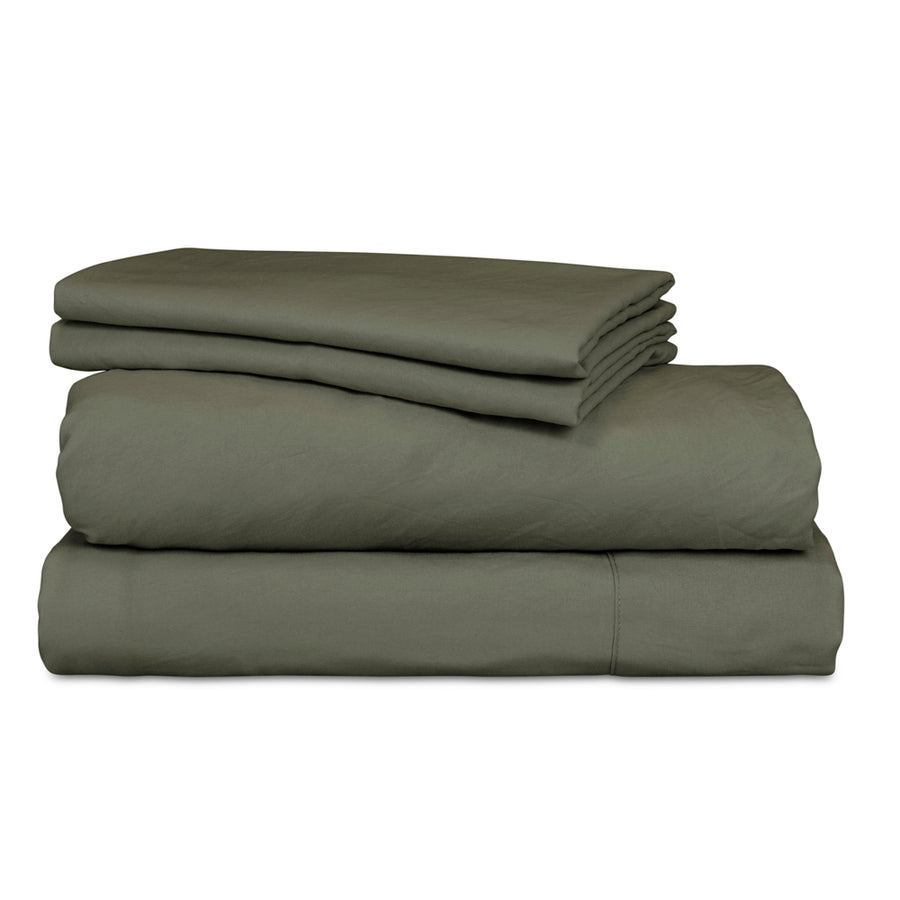 Ardor Boudoir Vintage Washed Khaki Sheet Set | My Linen
