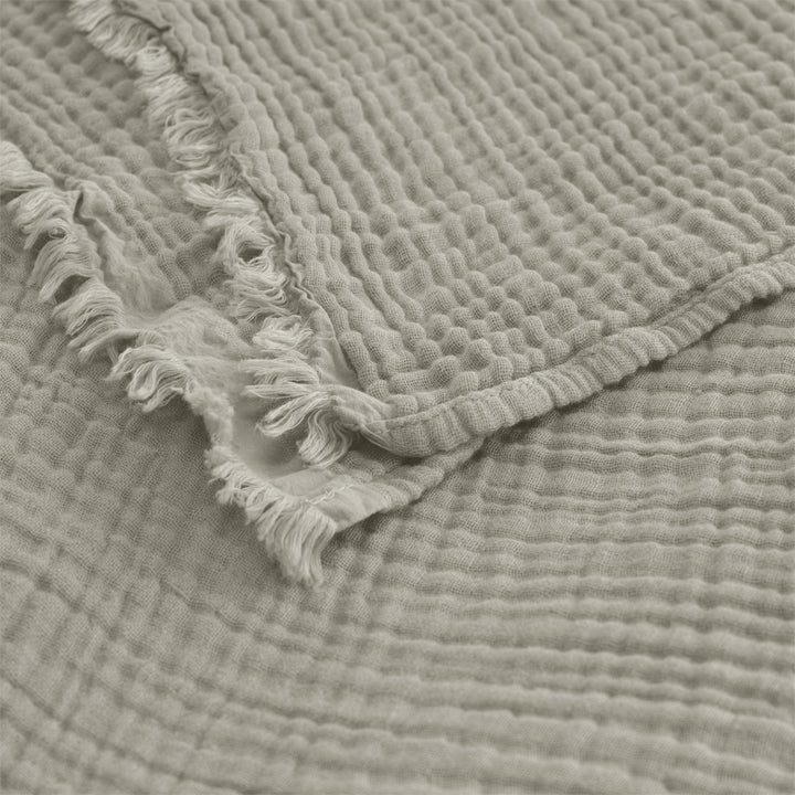 Algodon Capri Natural Cotton Throw Detail | My Linen