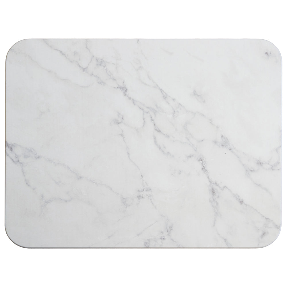 Algodon Dri Bath Stone White Marble Bath Mat | My Linen
