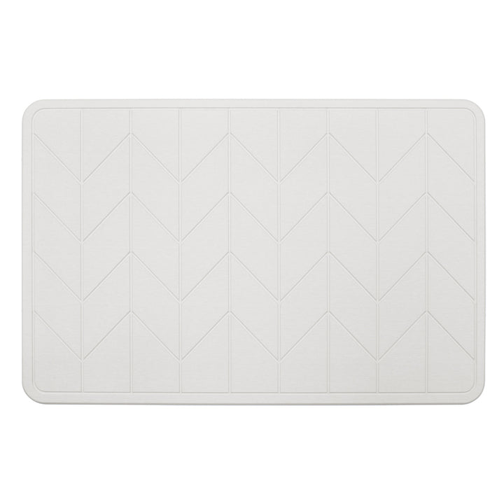 Algodon Dri Bath Stone Natural White Bath Mat | My Linen