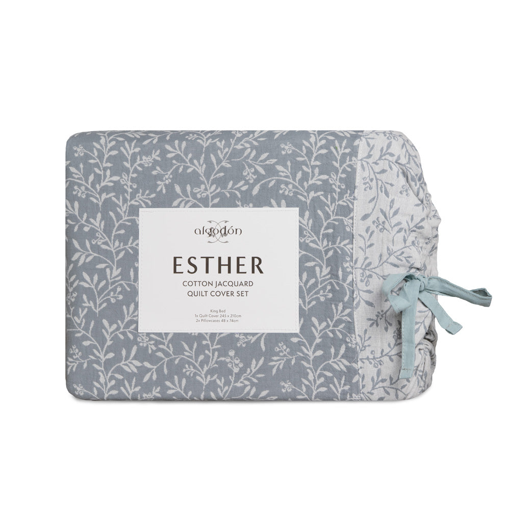 Algodon Esther Quilt Cover Set Packaged | My Linen