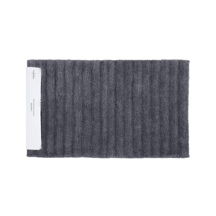 Algodon Lawson Plush Ebony Bath Mat | My Linen