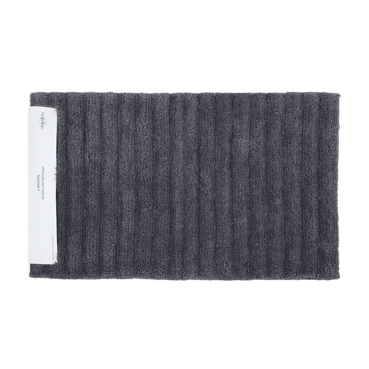 Algodon Lawson Plush Ebony Bath Runner | My Linen