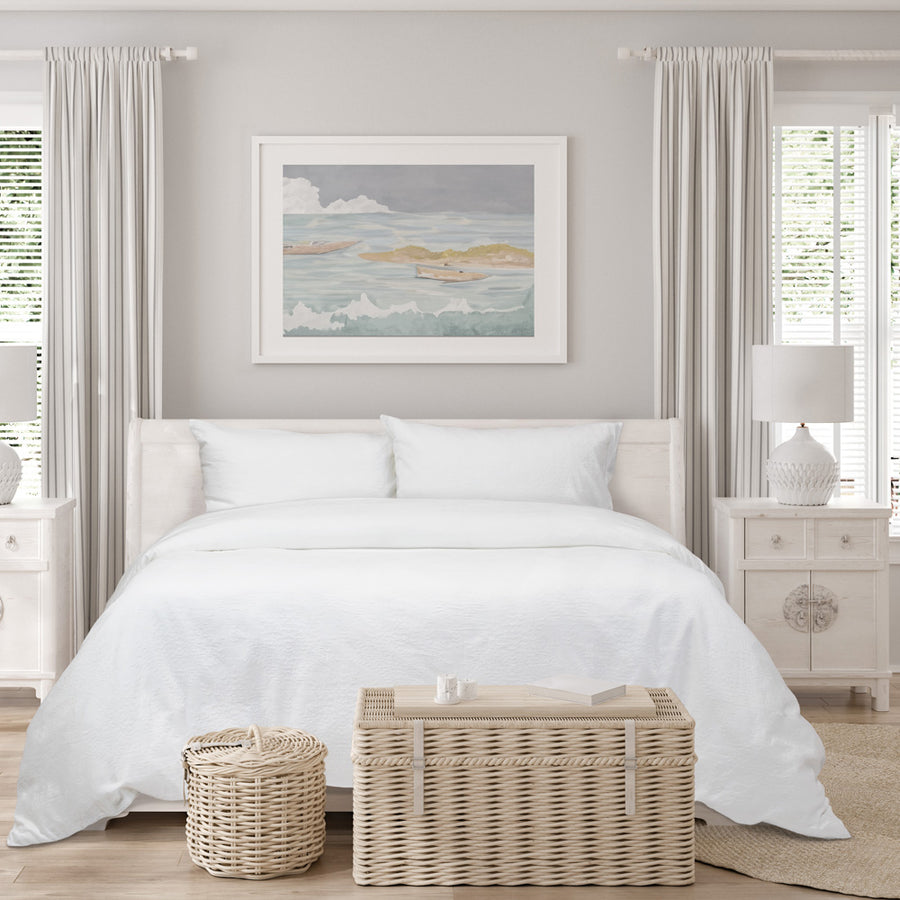 Algodon Romy White Quilt Cover Set | My Linen