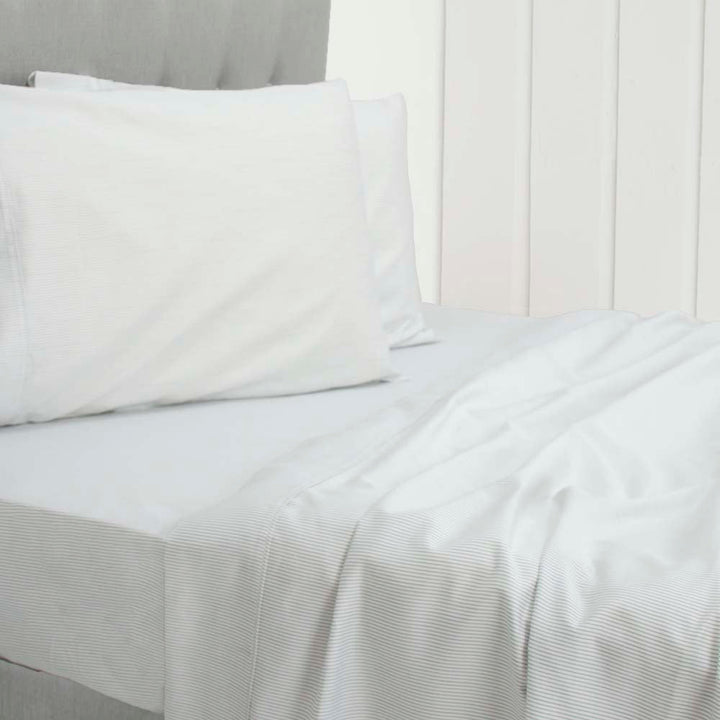 Ada White 1000TC Cotton Rich Sheet Set | King Bed