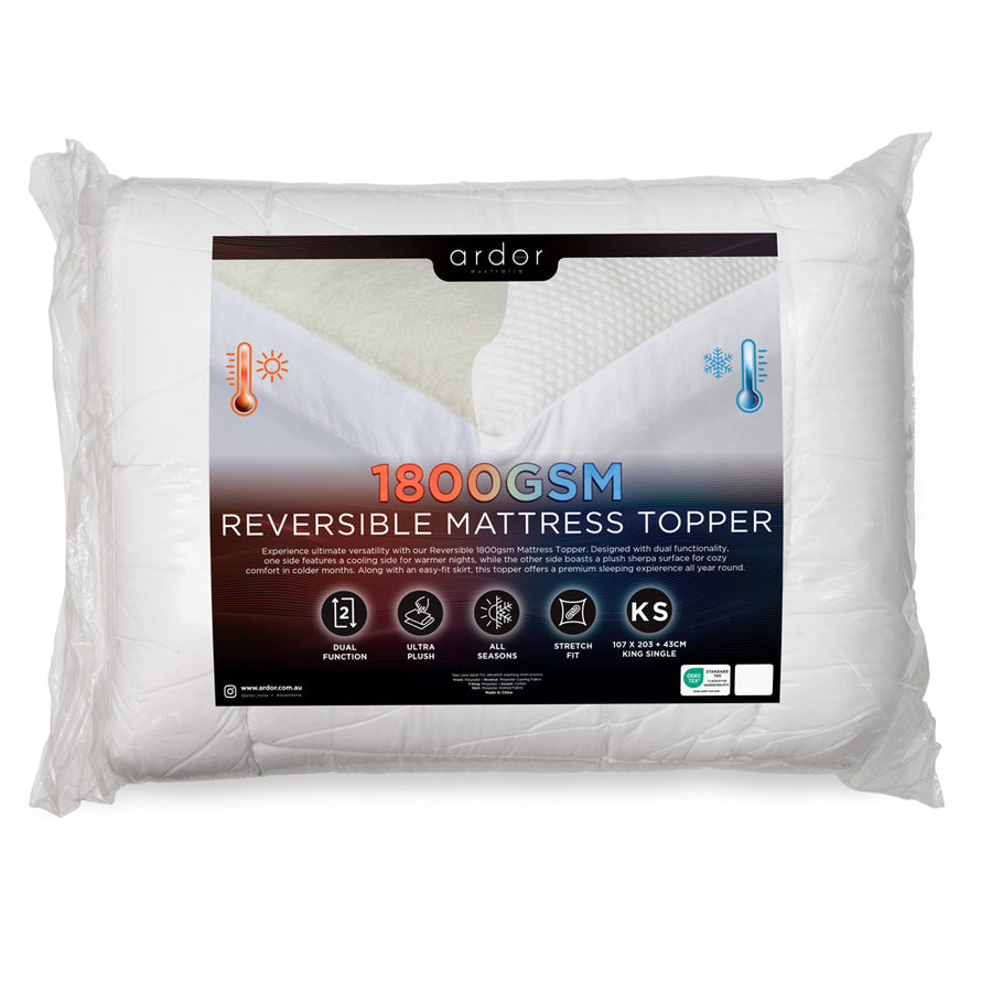 Ardor Reversible 1800GSM Mattress Topper | My Linen