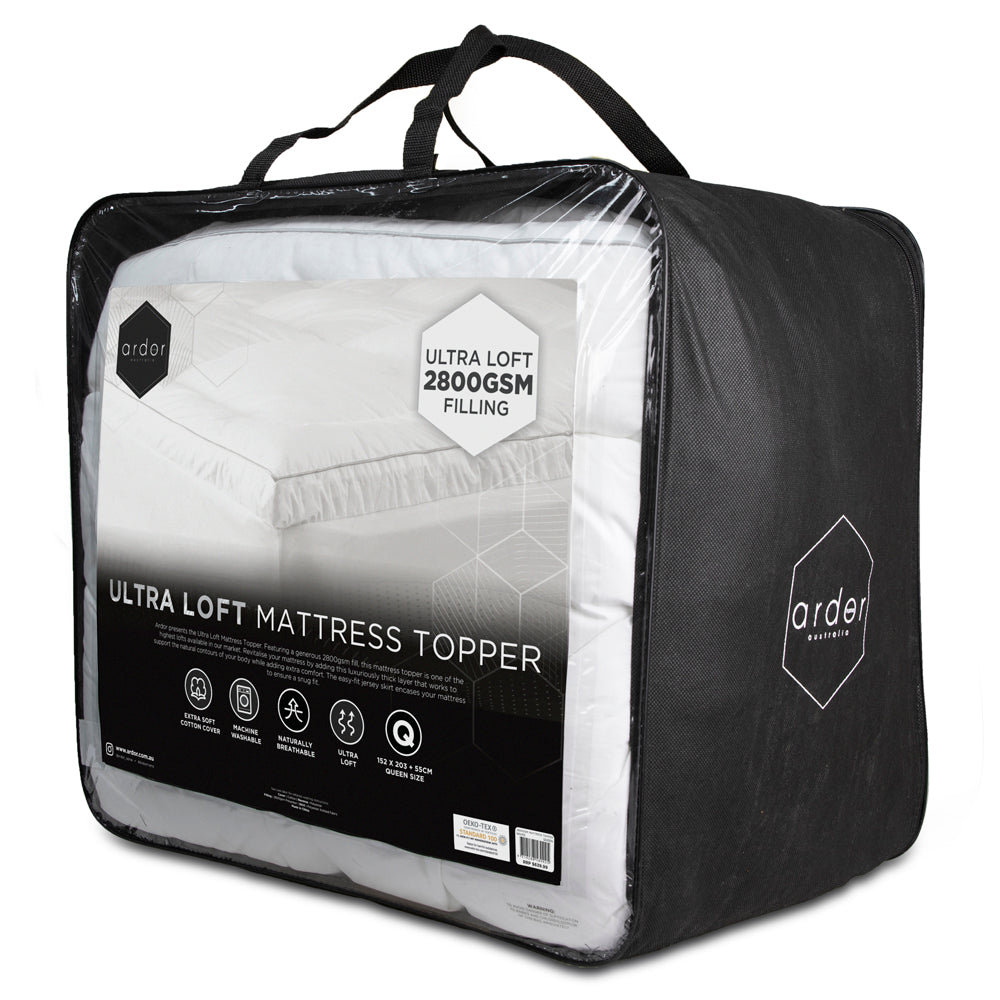 Ardor Ultra Loft Microfibre 2800GSM Mattress Topper Side | My Linen