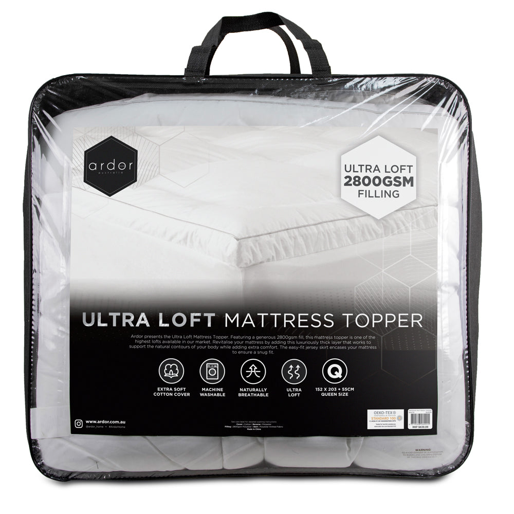 Ardor Ultra Loft Microfibre 2800GSM Mattress Topper | My Linen