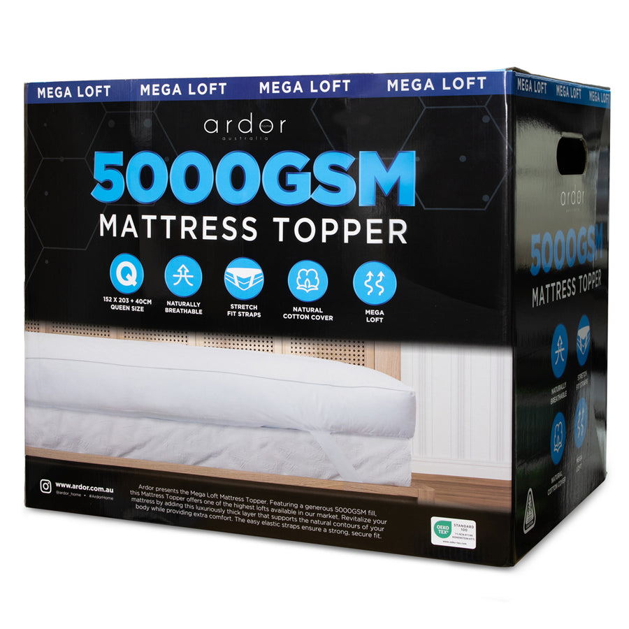 Ardor Mega Loft Microfibre 5000GSM Mattress Topper | My Linen