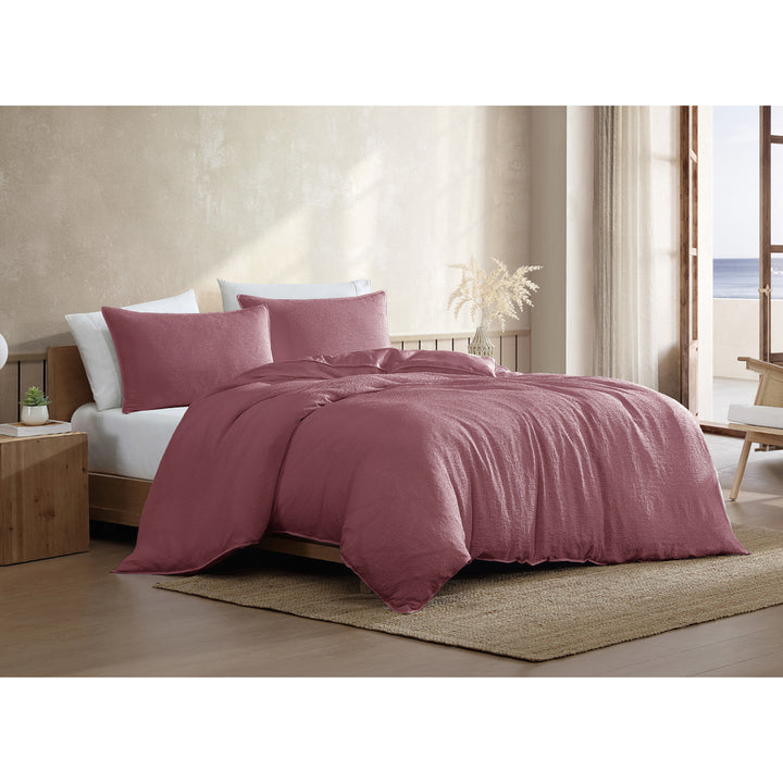 Ardor Boardwalk Lipstick Quilt Cover Set Lifestyle | My Linen