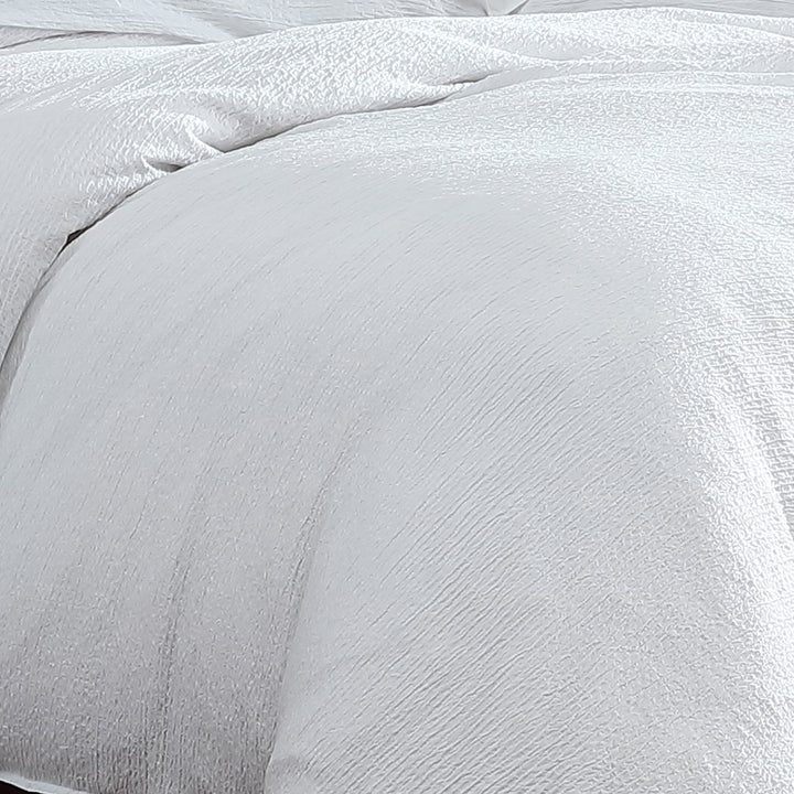 Ardor Boardwalk White Quilt Cover Set Detail | My Linen