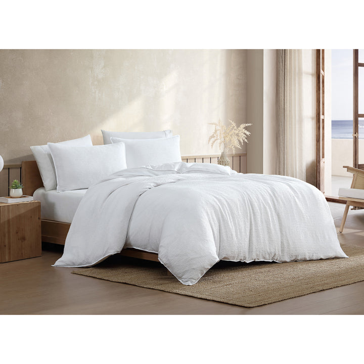 Ardor Boardwalk White Quilt Cover Set Lifestyle | My Linen