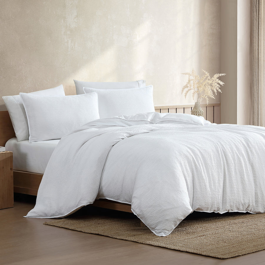 Ardor Boardwalk White Quilt Cover Set | My Linen