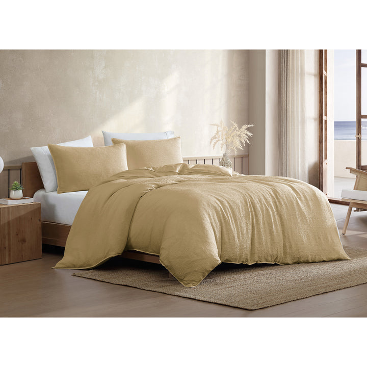 Ardor Boardwalk Yellow Quilt Cover Set Lifestyle | My Linen