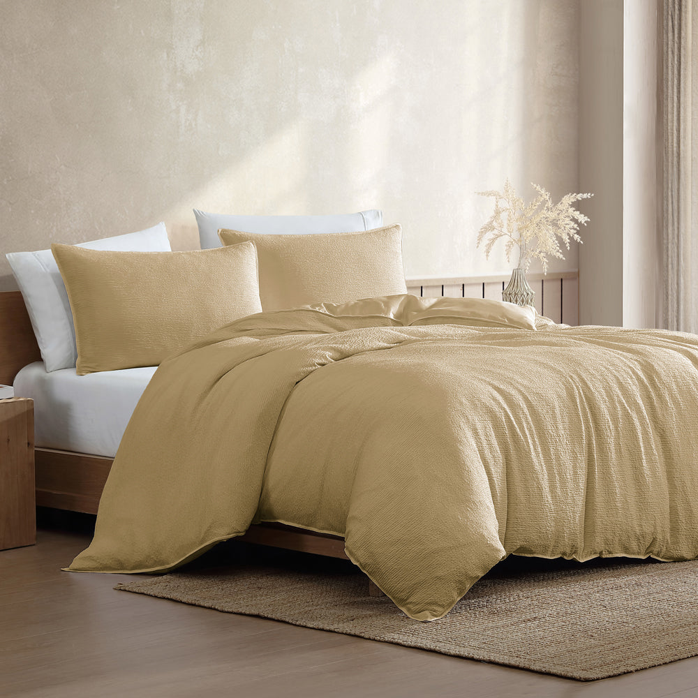 Ardor Boardwalk Yellow Quilt Cover Set | My Linen