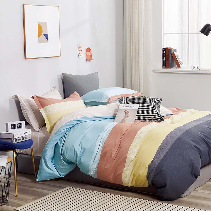 Cassie Multi Quilt Cover Set | King Bed