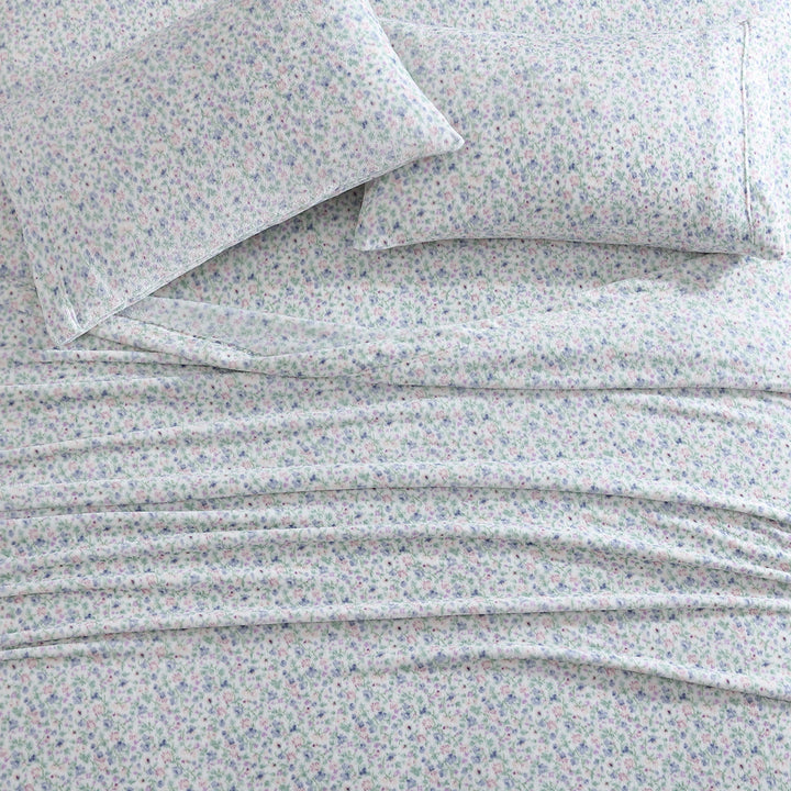 Ardor Elsie Mink Heather Sheet Set Closeup | My Linen
