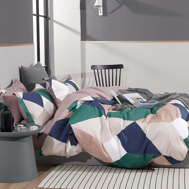 Finn Multi Quilt Cover Set | King Bed