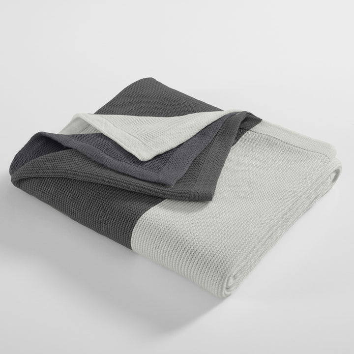 Ardor Isla Grey Knitted Throw | My Linen